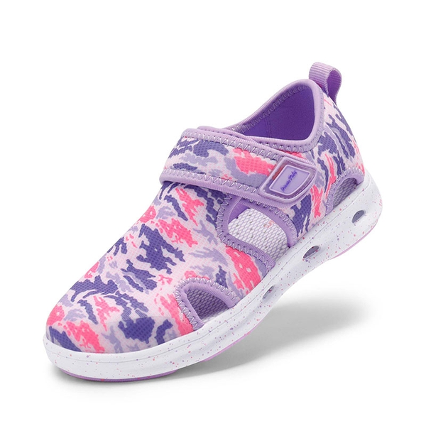 Kids Camouflage Quick Dry Water Sandals - PURPLE PINK -  0